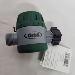Orbit Mechanical Hose Faucet Timer 62034 Green Gray Manual Watering 120 Min